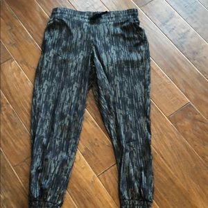 Elastic waist and ankle elastic pants